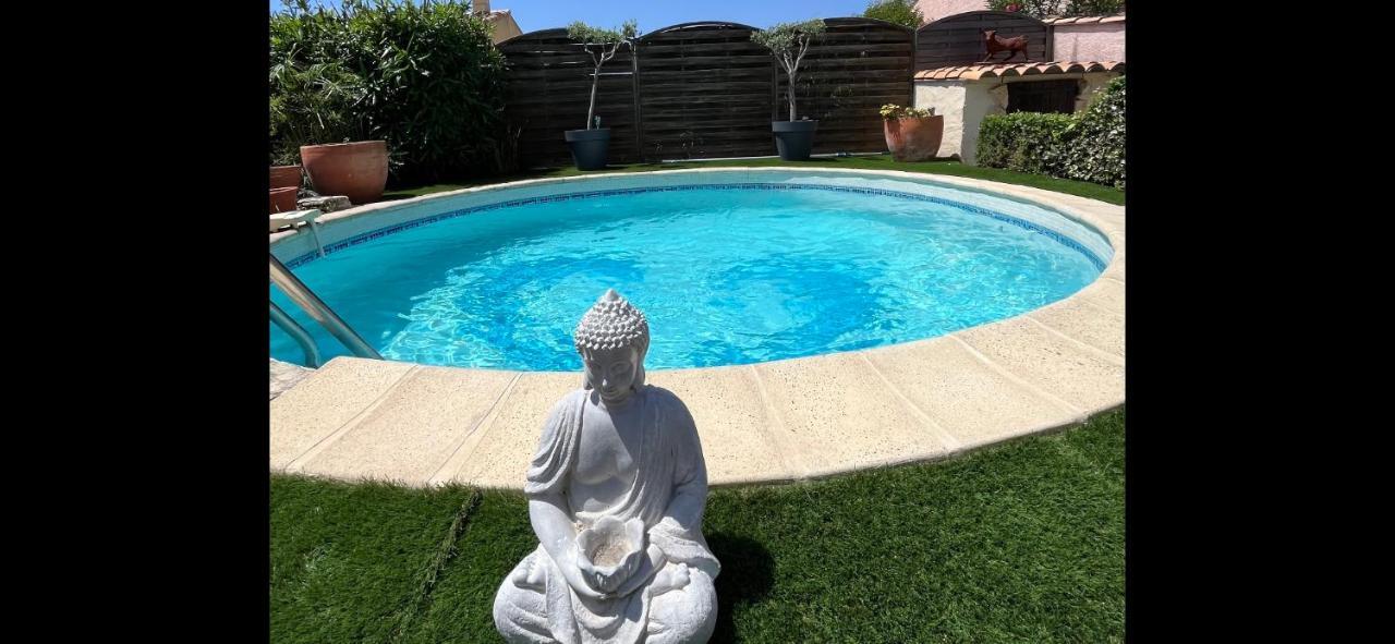 Piscine Cosy, 3 Chambres, 3 Sdb, Havre De Paix A 10 Min Des Plages Mauguio Luaran gambar